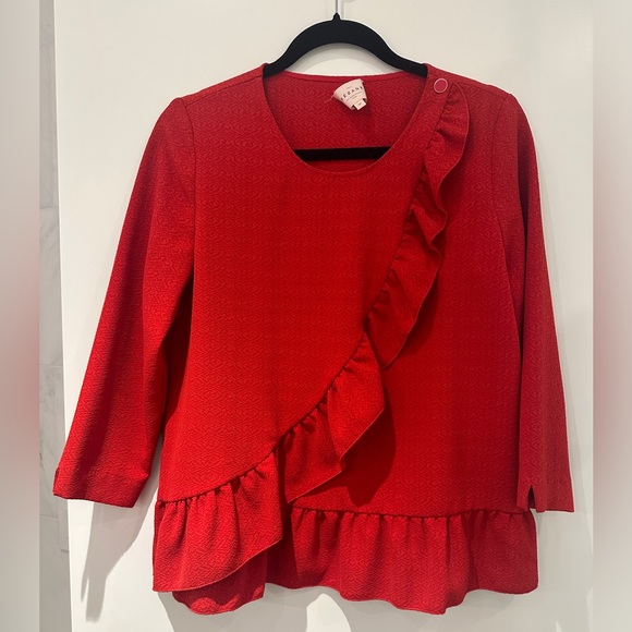 Sezane Jerry Blouse Rouge 38 - Picture 8 of 8
